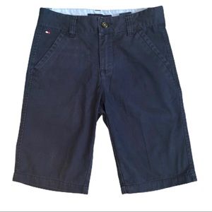Tommy Hilfiger Boys Flat Front Shorts Navy Blue Size 12